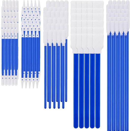 Five Type Foam Tip Cleaning Swabs Kit Pro Grade For Delicate Surfaces And Cleanroom Use Lint Free Open Cell Sponge Tips