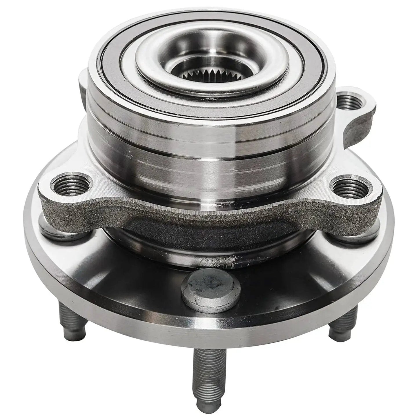 Close-up of 2 Pack Wheel Bearing Hubs Replacement For Ford Explorer And Police Interceptor Utility Front Or Rear 2011 Through 2019 Wheel Hub.