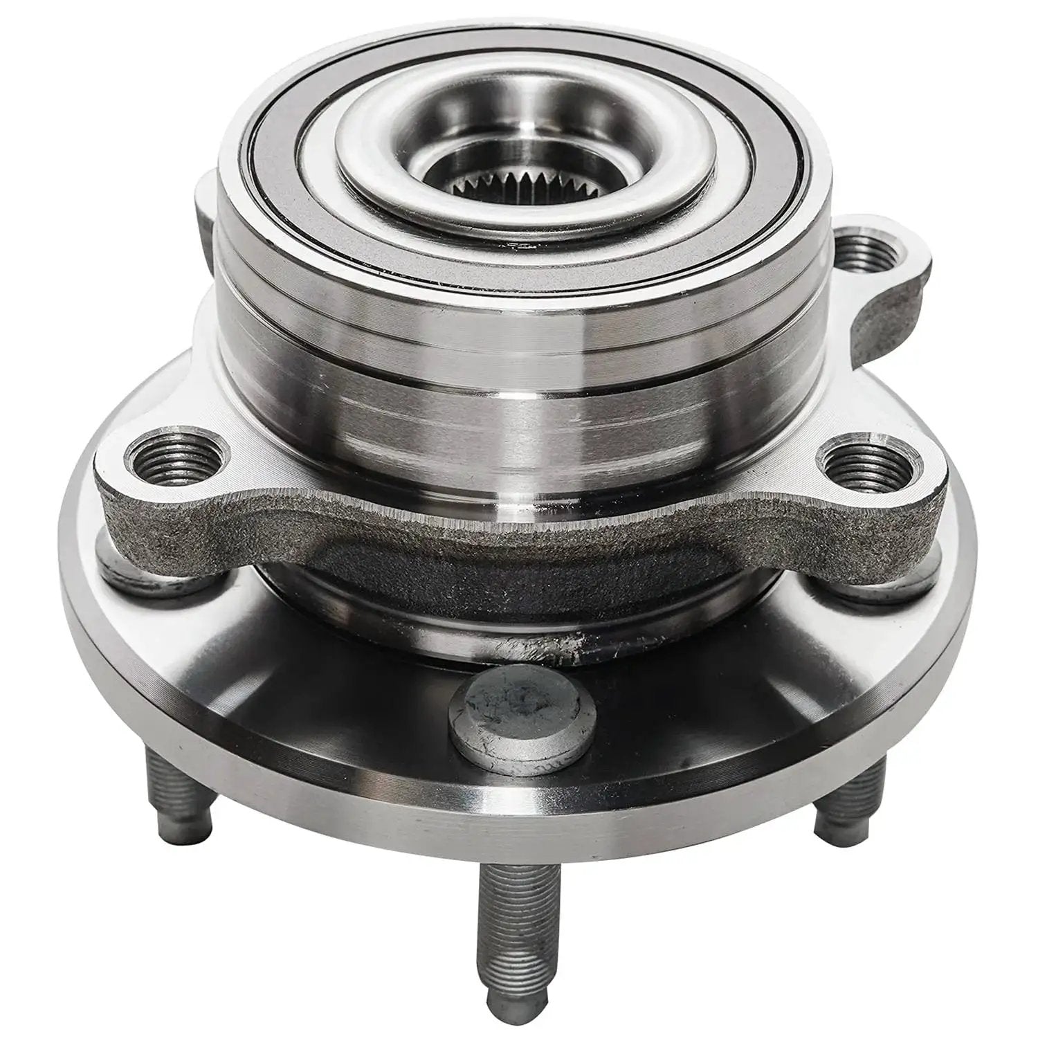 Close-up of 2 Pack Wheel Bearing Hubs Replacement For Ford Explorer And Police Interceptor Utility Front Or Rear 2011 Through 2019 Wheel Hub.