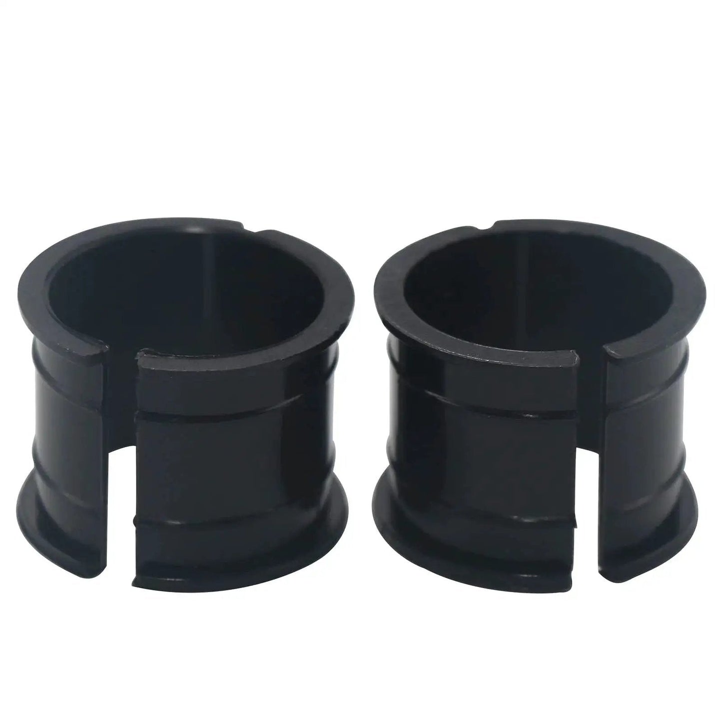 Shift Tube Bushings Shifter Clamps 905-107 905-110 for Ford steering column replacement, showing two black shift shaft bushings.