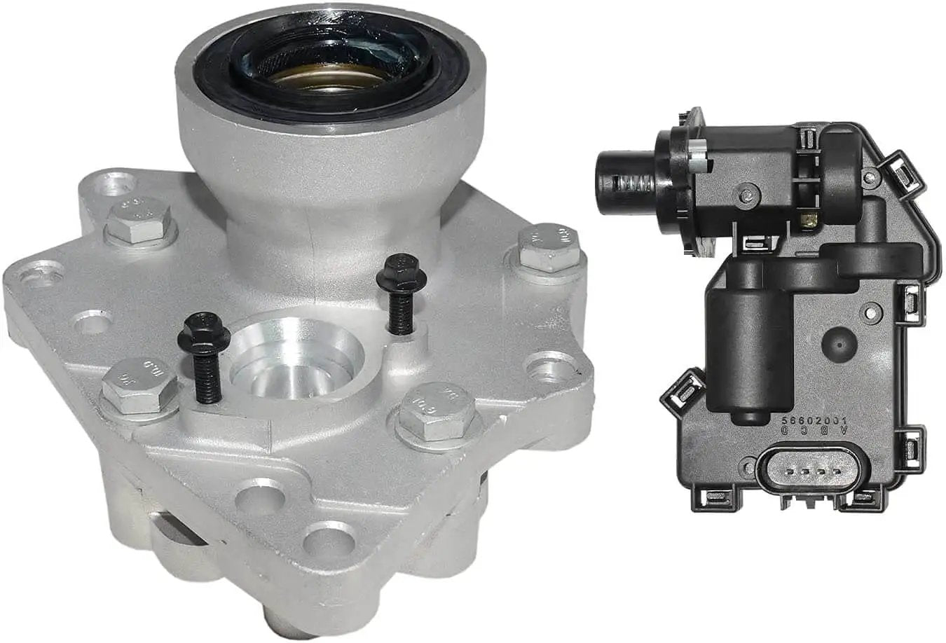 Front Differential Axle Actuator Disconnect Housing Replacement 4WD for 2002-2009 Chevy Trailblazer GMC Envoy housing and actuator