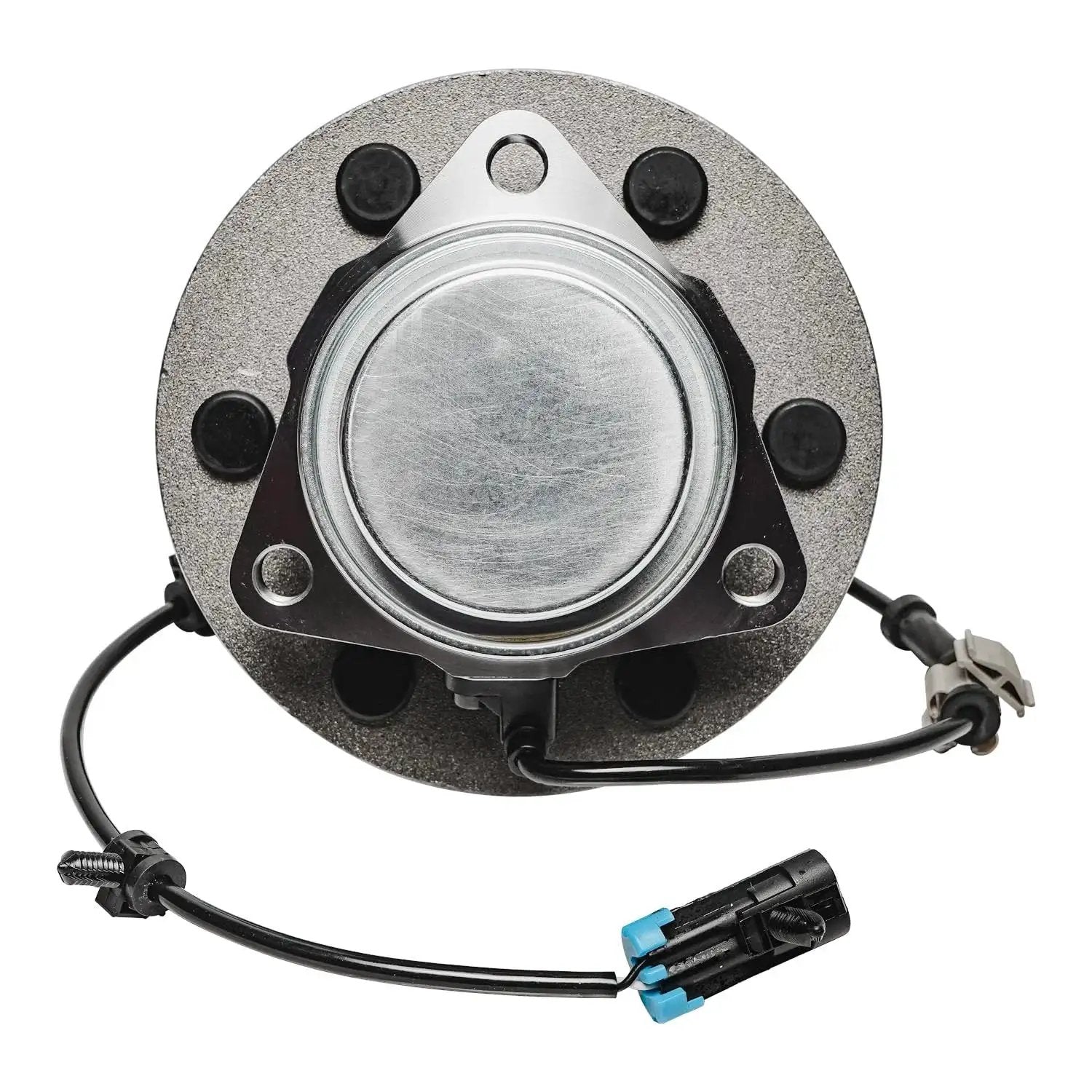 Top view of Pair 2WD Front Wheel Bearing Hub Assembly For 99-06 Chevy Silverado 1500 Sierra 1500 And 00-06 Suburban with ABS 6 Lug