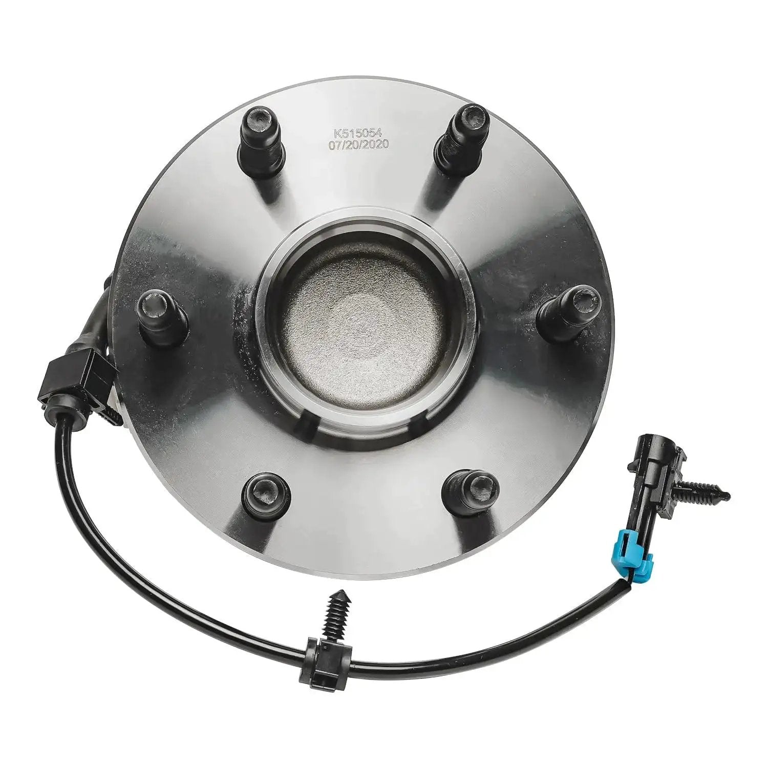 Top view of Pair 2WD Front Wheel Bearing Hub Assembly For 99-06 Chevy Silverado 1500 Sierra 1500 And 00-06 Suburban 1500 Tahoe Yukon