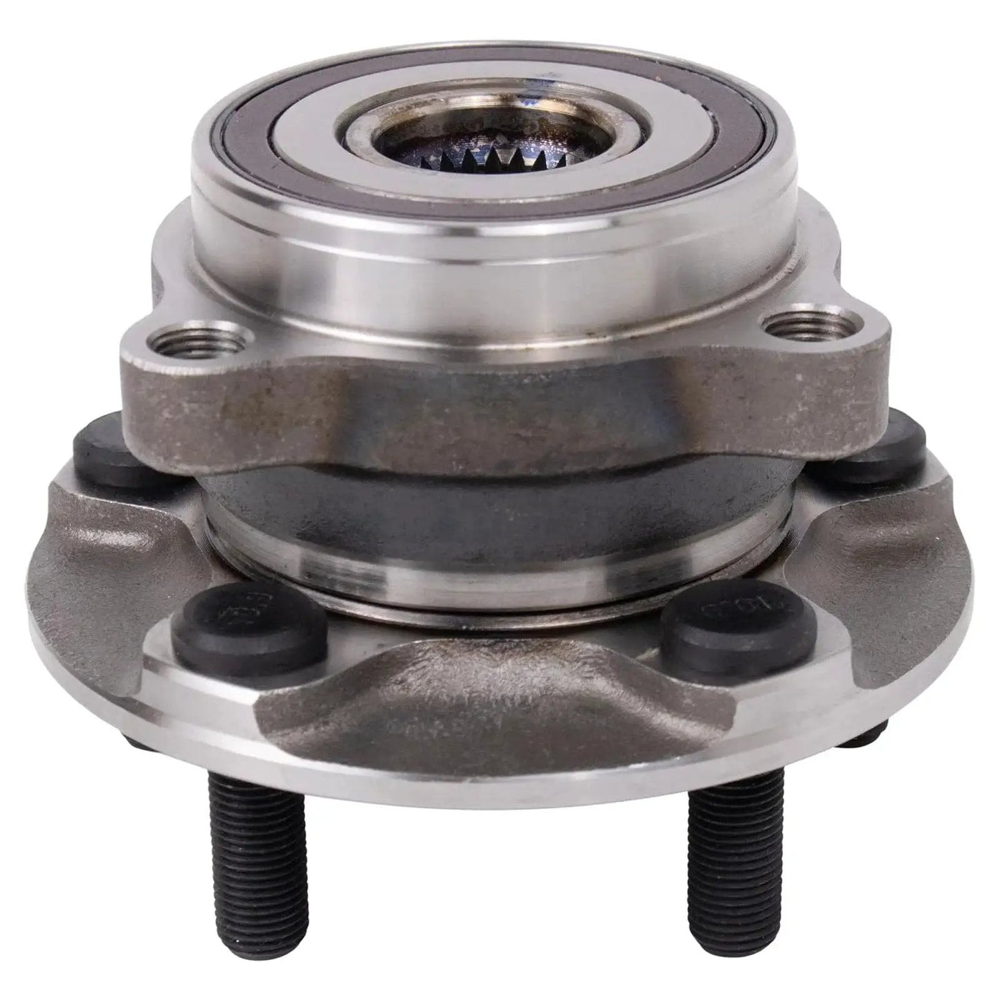 Front view of wheel bearing and hub assembly for Subaru Crosstrek 2016 to 2023, Forester 2014 to 2018, Impreza 2014 to 2021, XV Crosstrek 2014-2015