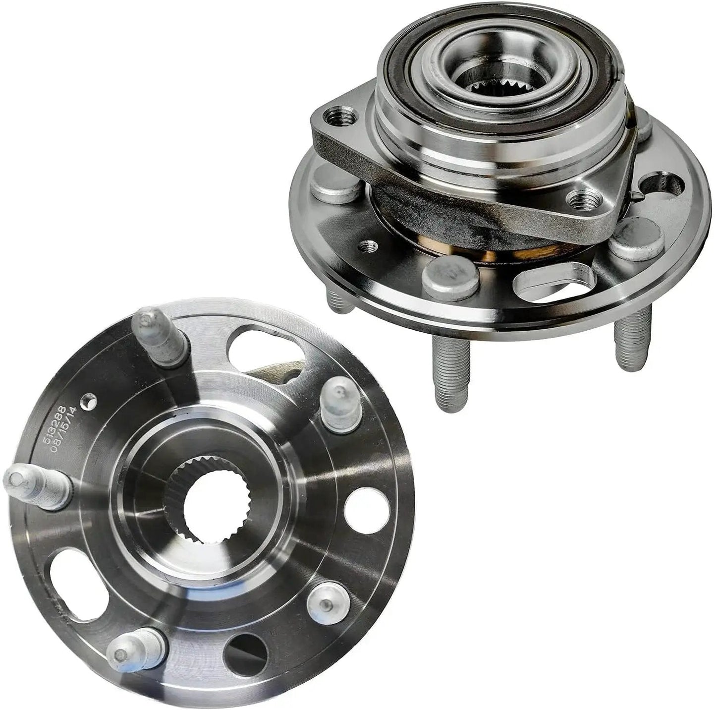 Front Wheel Bearing Hubs Kit With Front Stabilizer Sway Bar Links For 2010 To 2017 Chevrolet Equinox And 2011 To 2016 GMC Terrain Includes 2 Front Hub Bearing Assemblies And 2 Sway Bar Links
