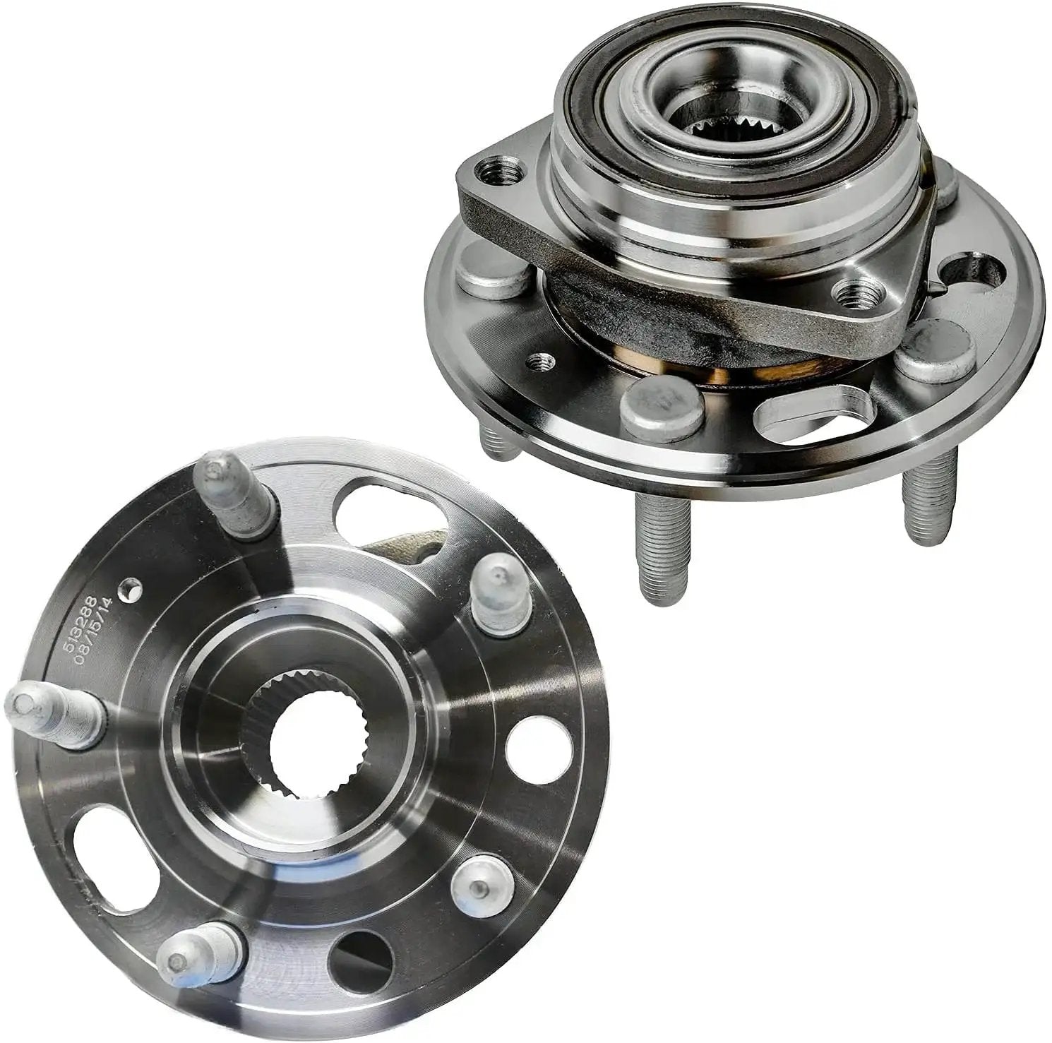 Front Wheel Bearing Hubs Kit With Front Stabilizer Sway Bar Links For 2010 To 2017 Chevrolet Equinox And 2011 To 2016 GMC Terrain Includes 2 Front Hub Bearing Assemblies And 2 Sway Bar Links