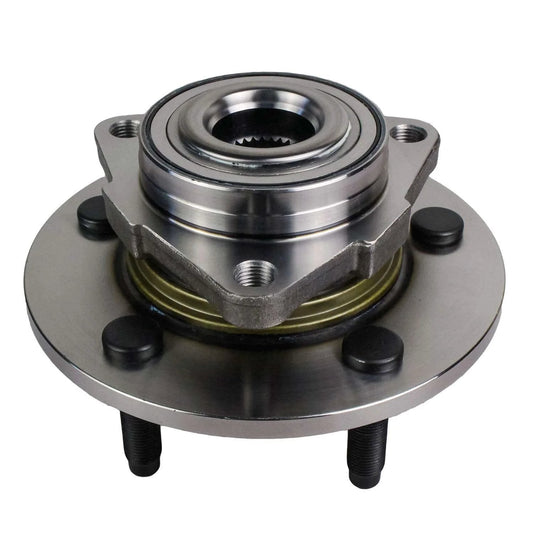 515072 Front Wheel Hub and Bearing Assembly for Dodge Ram 1500 2002 to 2008, Non ABS 5 Lug OE Replacement Hub close-up