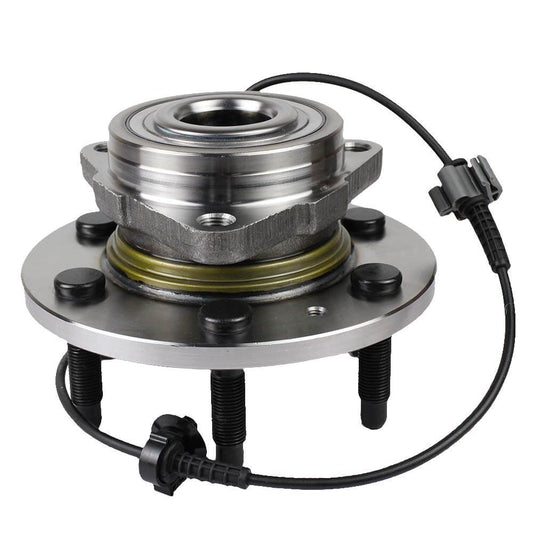 515096 Front Wheel Hub and Bearing Assembly for Chevy Tahoe Silverado Avalanche with ABS sensor cable and 6 Lug Design for 2007 to 2014 Models