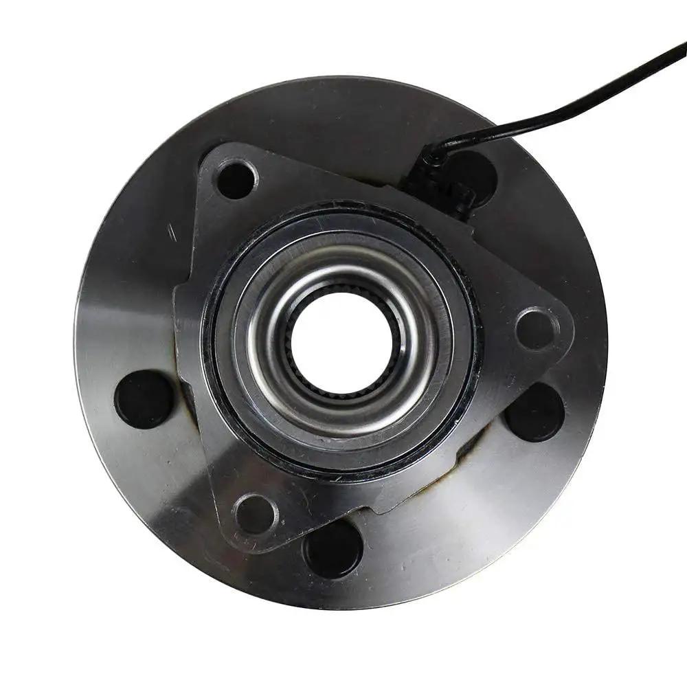 Front view of Front Wheel Hub And Bearing Assembly For Dodge Ram 1500 2012 2018 And Ram 1500 Classic 2019 2022 5 Lug With ABS Front Axle Replacement Replaces BR930858 HA590515 68267298AA Quality Tested To OE Standards.