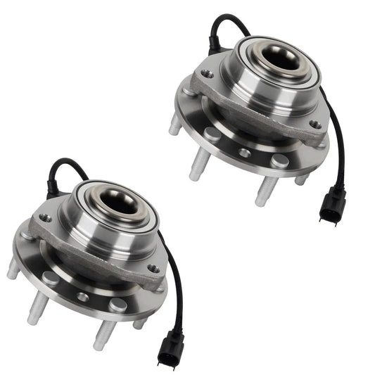 Front Wheel Hub Bearing Assembly For Chevy Trailblazer SSR Trailblazer EXT GMC Envoy Envoy Xl Envoy Xuv Buick Rainier Isuzu Ascender Saab Nine Seven X Oldsmobile Bravada Six Lug With ABS Replaces 513188 Two Pieces