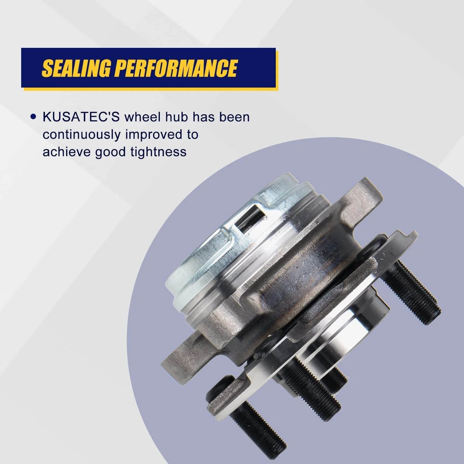 Side view of 513296 Front Wheel Hub and Bearing Assembly 2 Pack for Nissan Altima Maxima Murano Pathfinder and Infiniti JX35 QX60