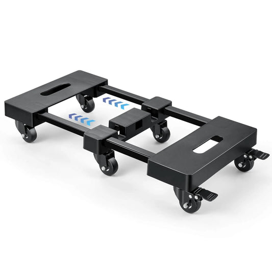 Furniture Dolly with 6 Swivel Casters, Expandable Moving Dolly, 24in-12in Furniture Movers with Wheels, Flat Dollies Brake Wheels, Max 800LBS Capacity, 1 Pack designed for smooth motion and stable alignment in automation and mechanical systems