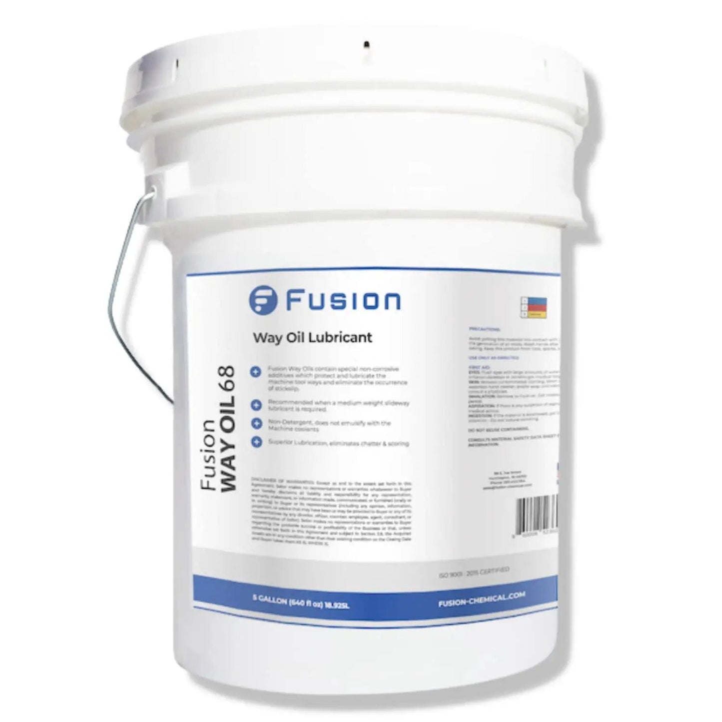 Medium Weight Way Oil 68 For Tool Ways Slideway Lubricant By Fusion Chemical 5 Gallon Container