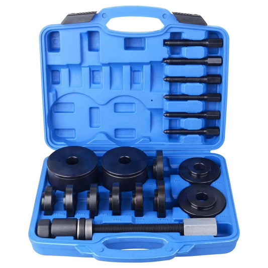 19pcs Front Wheel Drive Bearing Removal Installation Service Tool Kit FWD Bearing Install Master Set in blue case