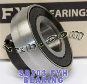 FYH Bearing 17mm Bore SB203 Axle Insert Ball Mounted Bearing