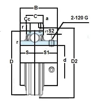 FYH Bearing Insert ER212-39 2 7/16 inch Bore Mounted Bearing