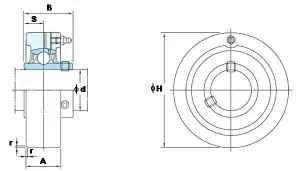 FYH Bearing UCC315-47 2 15/16 Cartridge Mounted Bearing