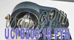 FYH Bearing UCFB205-16 1 Three bolt Flanged Mounted Bearing