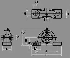 FYH Bearing UCP205-16 1 Pillow Block Mounted Bearing