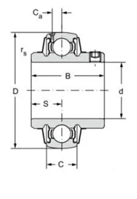 FYH Bearing UCX1444G5 2 3/4 Axle Insert Mounted Bearing
