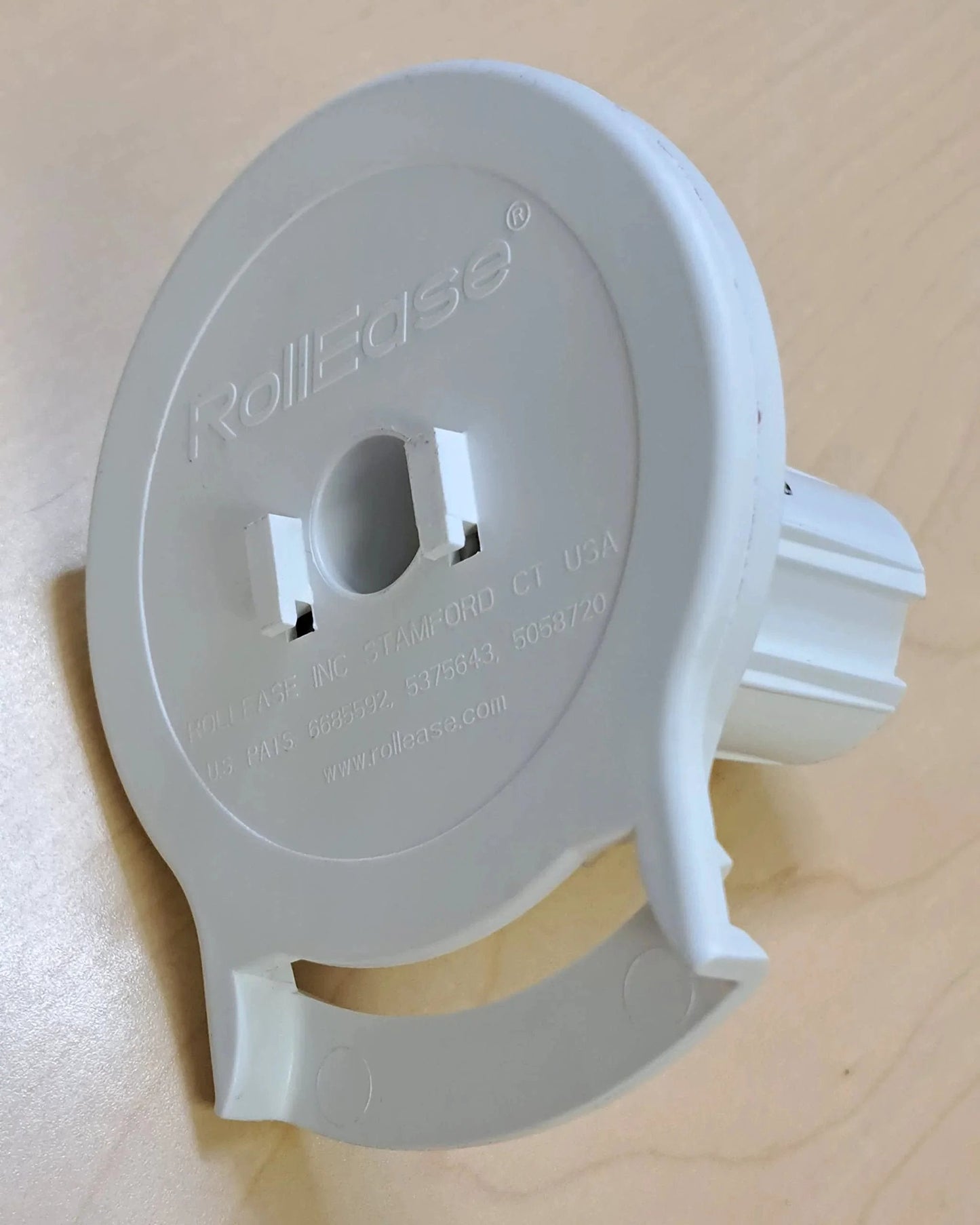 G400 Galaxy Clutch (White, G400 Hook Mount) side view on wooden surface