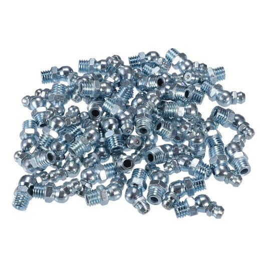 M8x1 25 Grease Nipple Fittings 45 Degree Bend Galvanized Steel Zerk Adapters 50 Pack Automotive Lubrication X AutoHaux