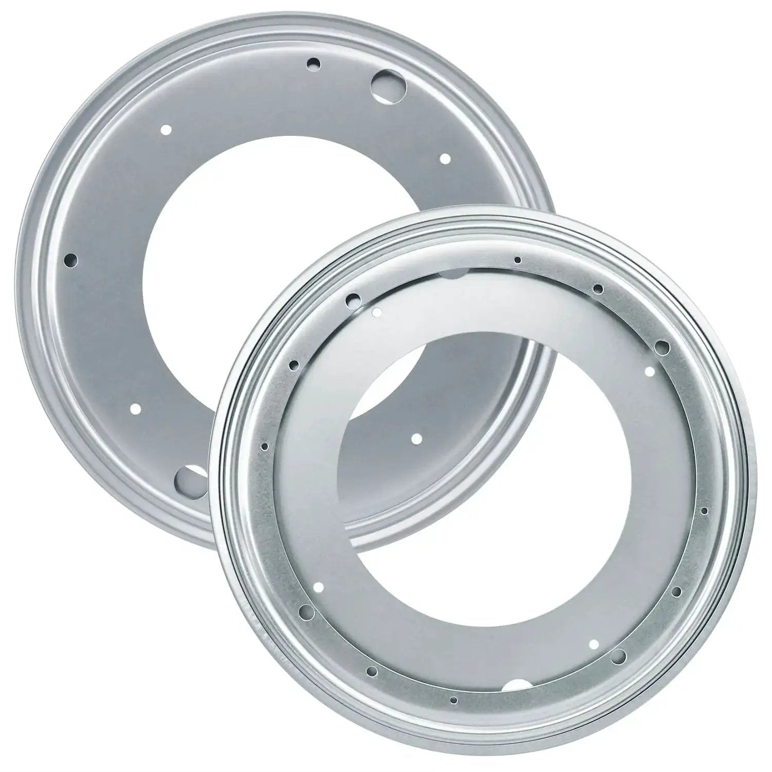 Nine Pack 12 Inch Lazy Susan Turntable Bearing Plate Heavy Duty 1000 Pounds Load Capacity Galvanized Steel