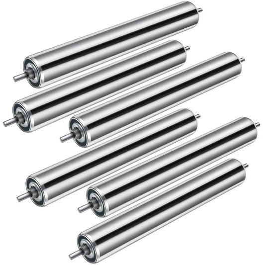 Galvanized Steel Conveyor Rollers For Roller Stands By Tandefio 10 Inch Length And 1.5 Inch Diameter smooth metal cylinders