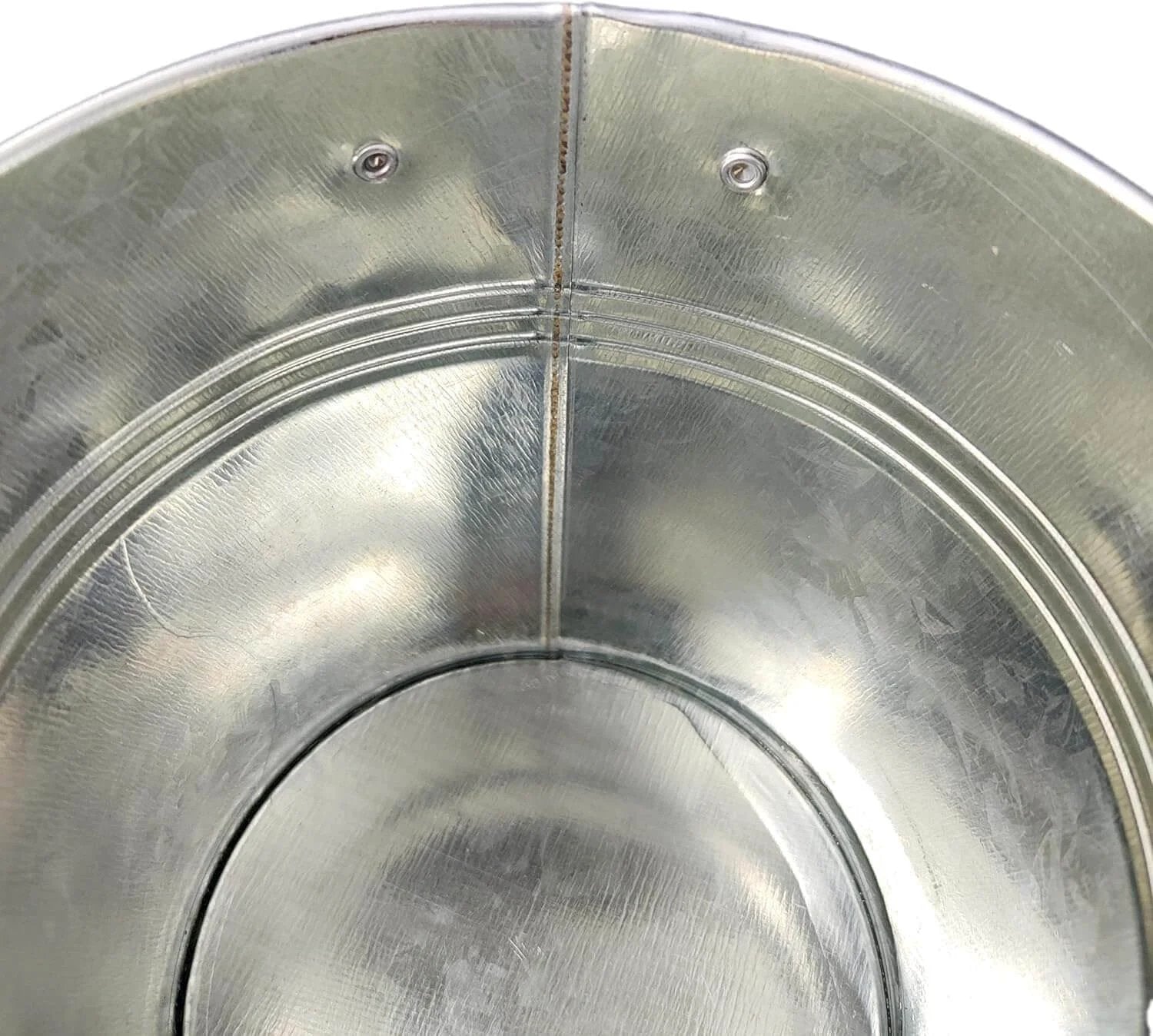 Inside view of a Pellet Grill Grease Bucket with 12pcs Drip Liners Fit for Camp Chef/Traeger/Pit Boss/Z Grills Wood Pellet Grill