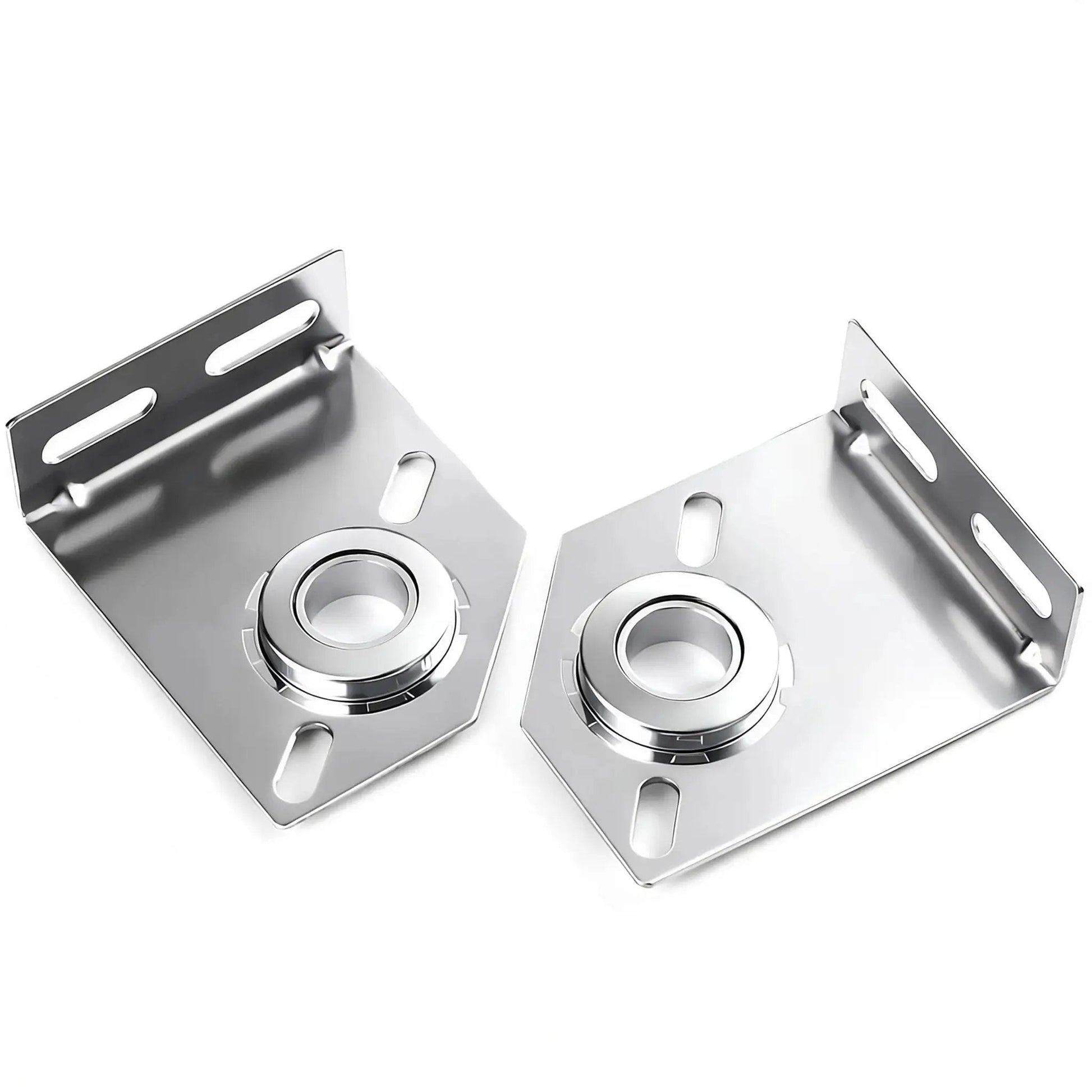 Spring Center Bearing Bracket For Torsion Doors 3 3/8 Inch Adjustable End Bearing Plate Brackets Left And Right, 12 Gauge Galvanized Steel