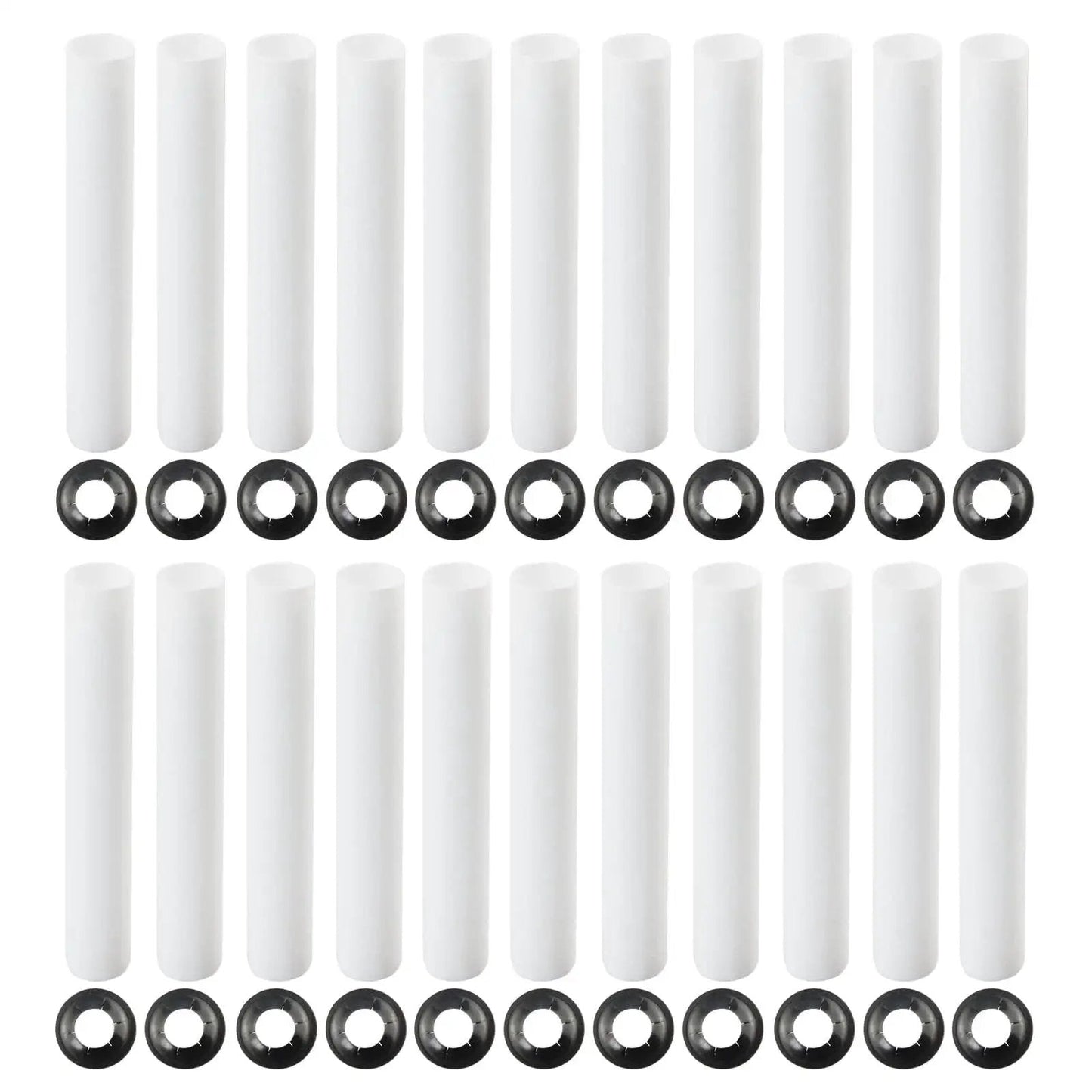 Garage Door Hinge Quiet Roller Sleeves Kit 22 Pcs With Shaft Gaskets And Bearings for noise reduction and smooth operation.