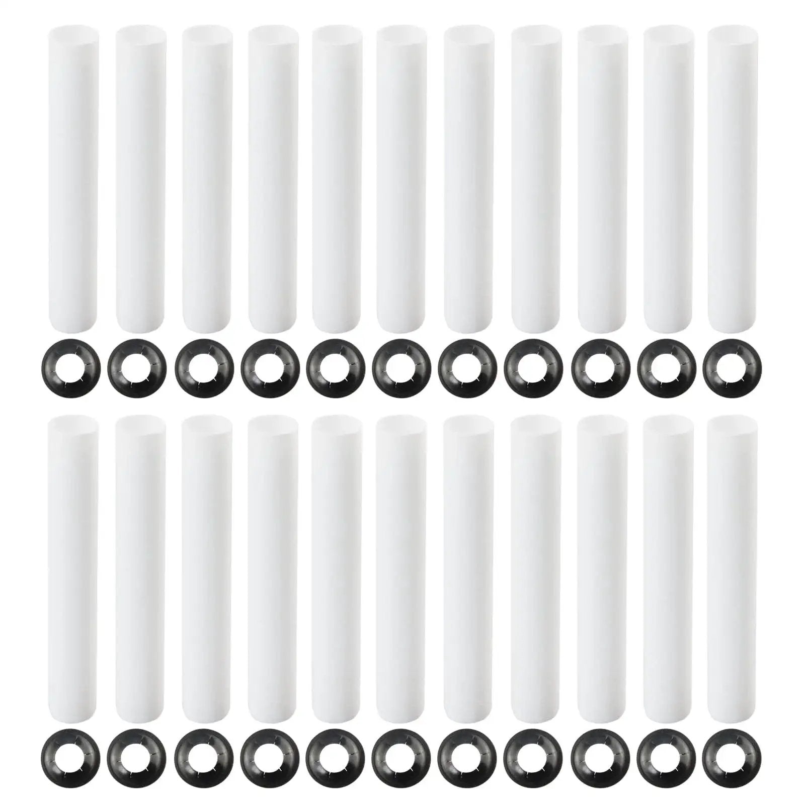 Garage Door Hinge Quiet Roller Sleeves Kit 22 Pcs With Shaft Gaskets And Bearings for noise reduction and smooth operation.