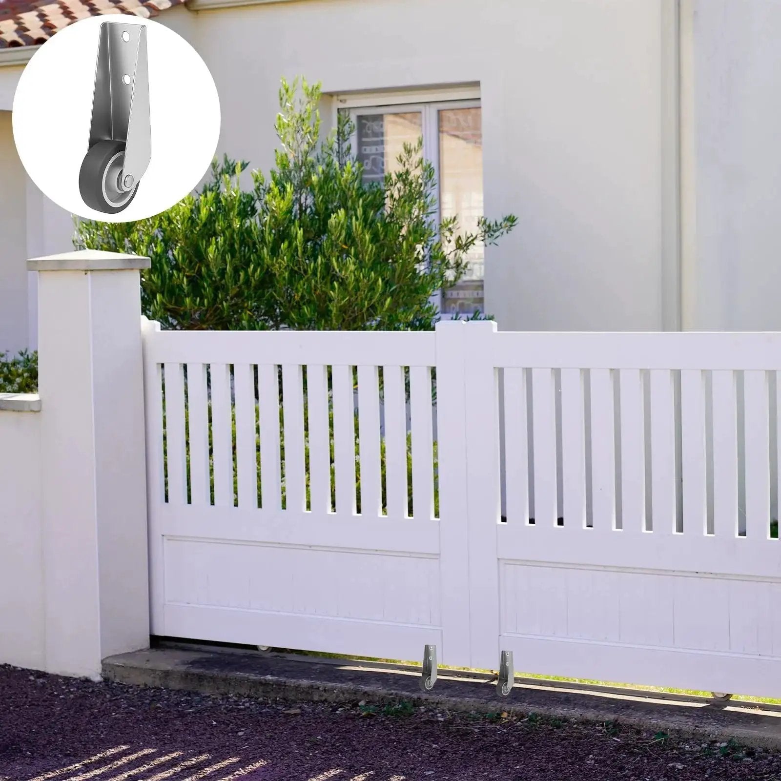 Gate Caster Wheels Replacement For Doors And Furniture Sinking Bottom Pulley Directional Wheel on garden gate
