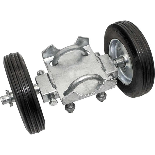 Rolling Gate Wheel Carrier 6 Inch For Chain Link Fences And Sliding Gates With 2 Hard Rubber Wheels Adjustable Carrier