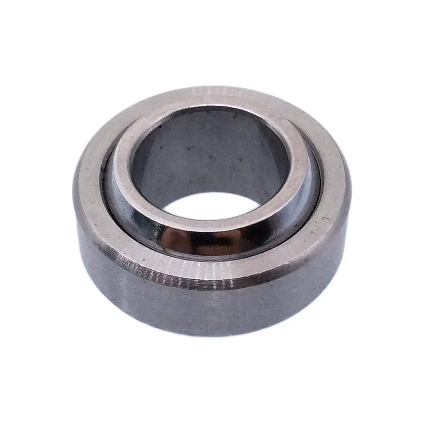 Compact 12x22x10 mm spherical plain radial bearing GE12C, self-aligning for shafts, ideal for small gearboxes and automation.