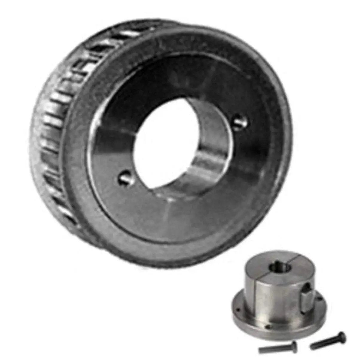 Gearbelt Pulleys With Split Taper Bushings For L050 Belts Three Eighths Pitch One Half Inch Wide One Piece Pack USA Made High Precision Timing Pulleys