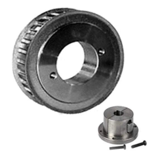 Gearbelt Pulleys With Split Taper Bushings For L050 Belts Three Eighths Pitch One Half Inch Wide One Piece Pack USA Made High Precision Timing Pulleys