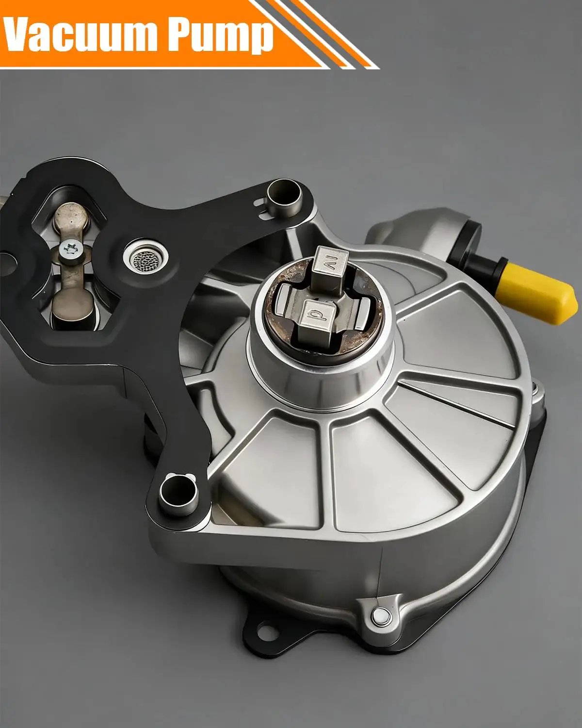 Built To Last Brake Vacuum Pump Replacement OEM 12686657 For Chevy Impala 2014 2019 detailed view on gray background.