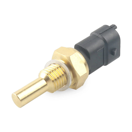 Engine Coolant Temperature Sensor Replacement For GM Vehicles 213-4777 12639899 showing brass tip and black connector, used for monitoring coolant temperature.