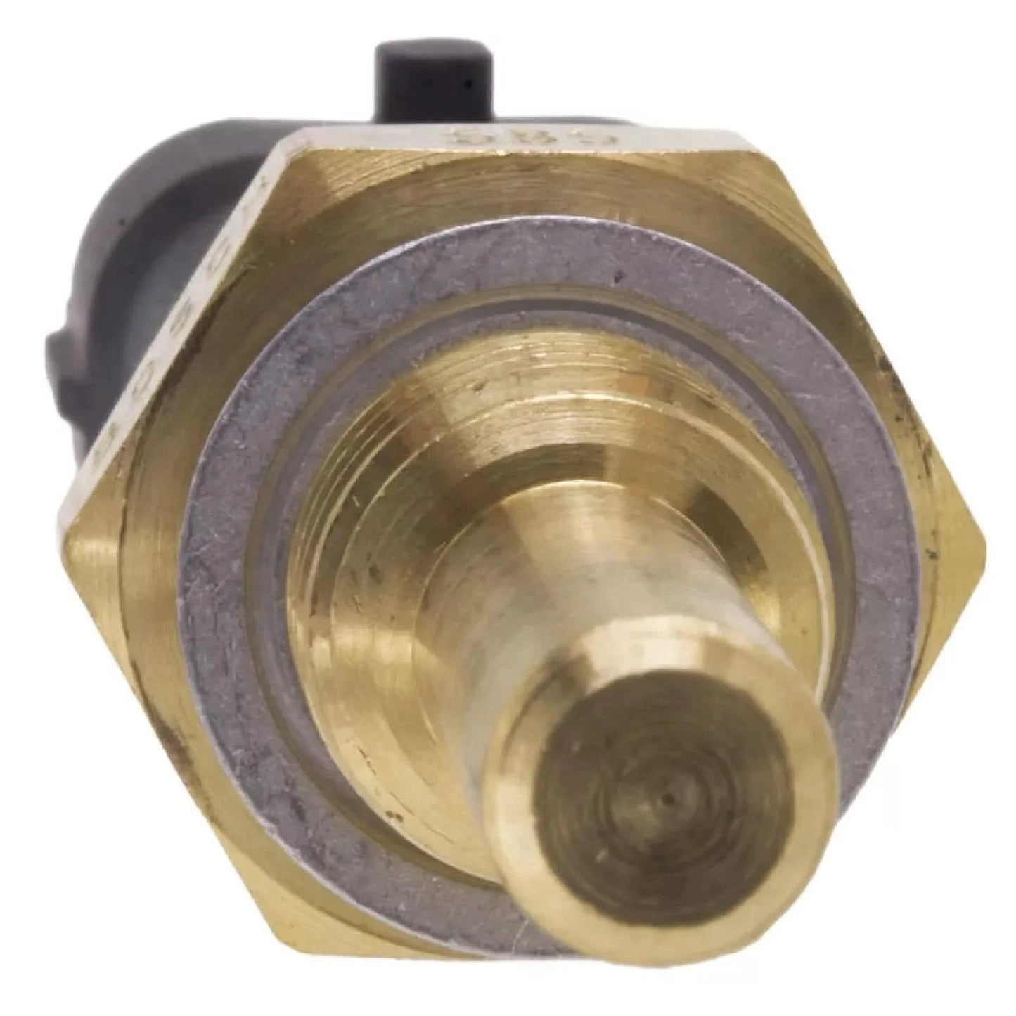 Engine Coolant Temperature Sensor For GM Cars And SUVs Like Chevrolet Malibu Traverse Enclave CTS SRX STS HHR Silverado Savana ProMaster Fits 1995 2017 L4 V6 V8 Replaces 12566778 12639899 2134777 showing front view, brass and plastic material.