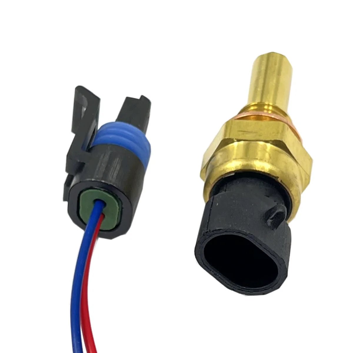 Ride Ready Engine Coolant Temperature Sensor With Pigtail Connector 213-4514 213-4333 19236568 for GM cars showing sensor and connector.