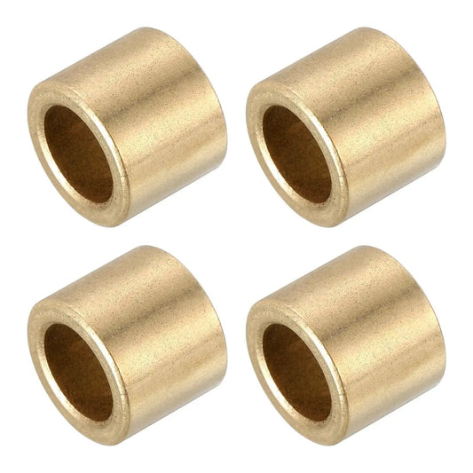Self-Lubricating Cast Brass Sleeve Bearings 12mm Bore x 16mm OD x 10mm Length Pack of 4 Gold Tone Plain Shaft Bearings