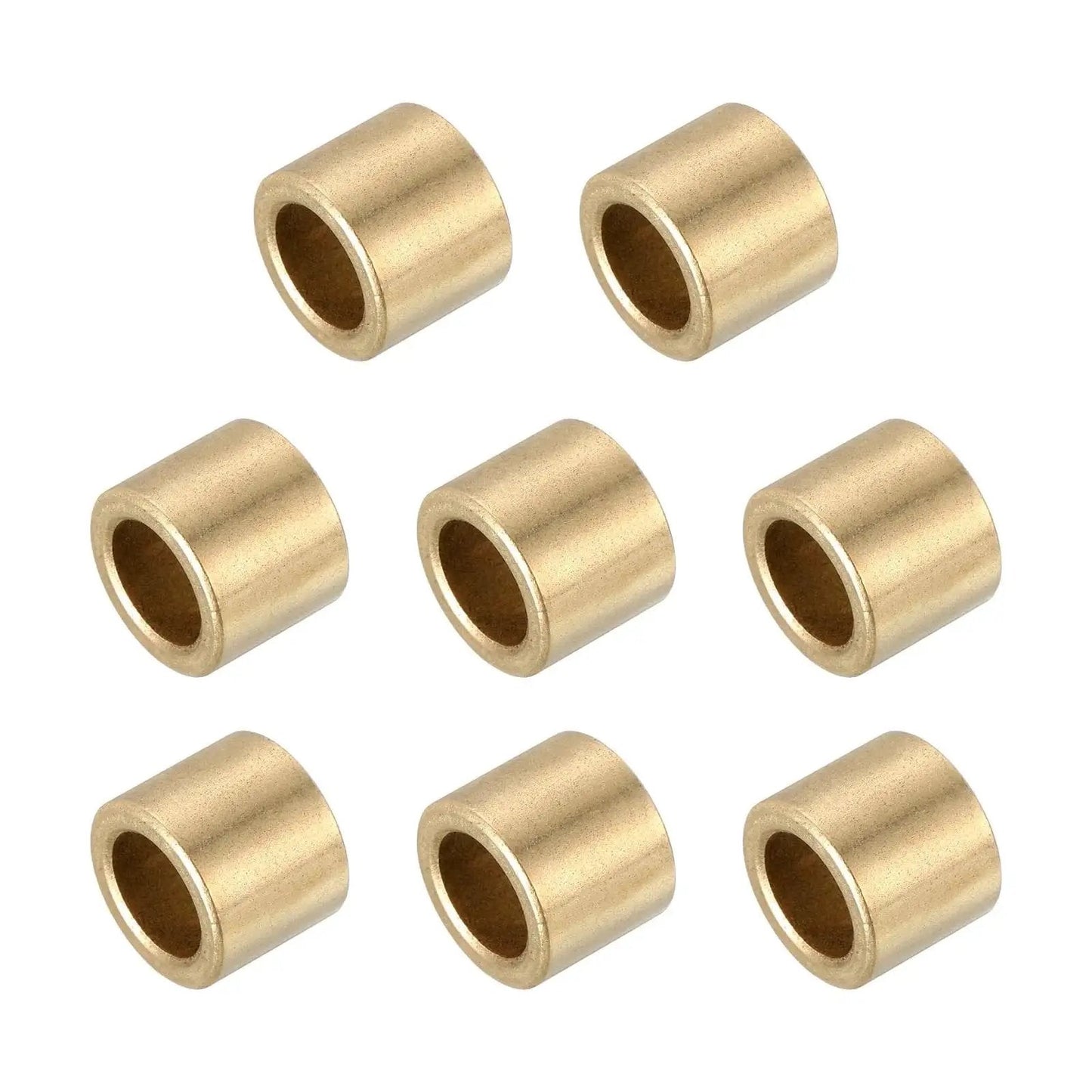 Self Lubricating Cast Brass Sleeve Bearings 6mm Bore 10mm OD 10mm Length Pack Of 8 Gold Tone Plain Shaft Bearings
