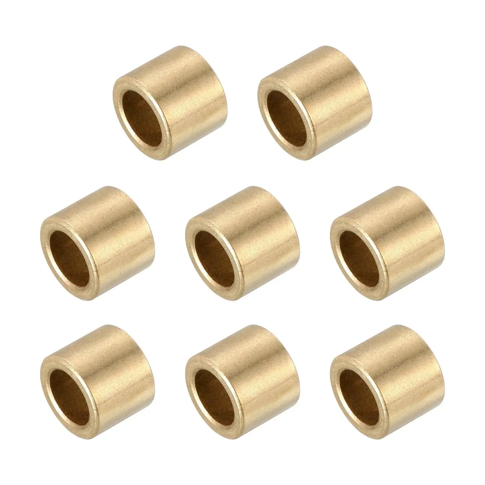 Self Lubricating Cast Brass Sleeve Bearings 6mm Bore 10mm OD 10mm Length Pack Of 8 Gold Tone Plain Shaft Bearings