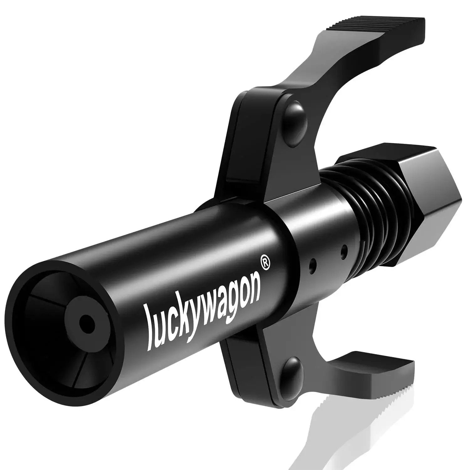 Heavy Duty Grease Gun Coupler With Leakproof Quick Lock Release, 10,000 PSI High Pressure, featuring dual handle design.