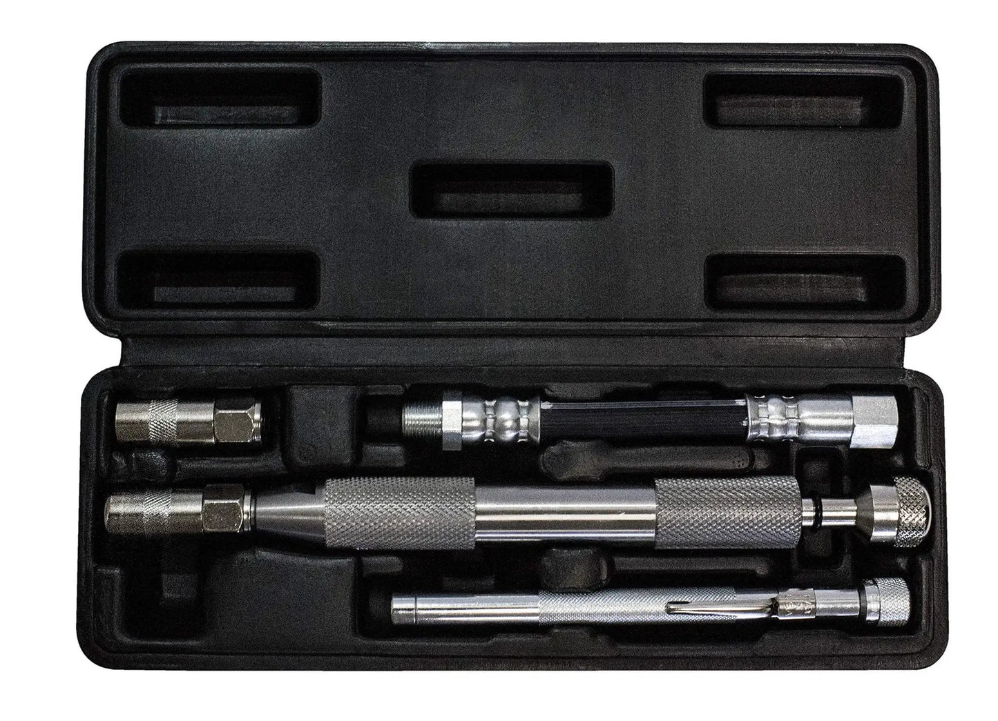 Grease Joint Rejuvenator Master Kit Large With Pro Model 7862 And Pocket Model 7864 in open case, includes 5 inch flex hose
