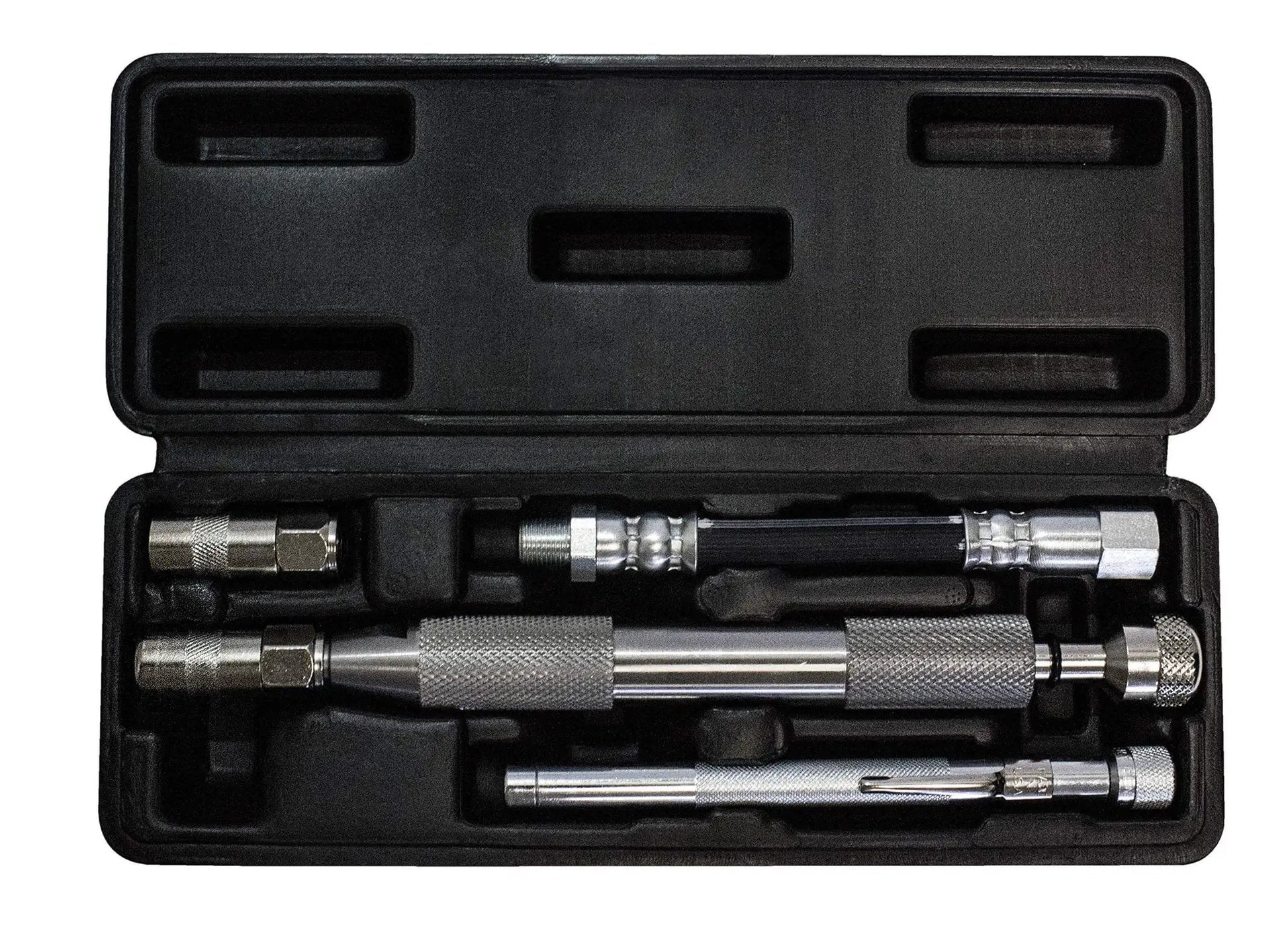 Grease Joint Rejuvenator Master Kit Large With Pro Model 7862 And Pocket Model 7864 in open case, includes 5 inch flex hose