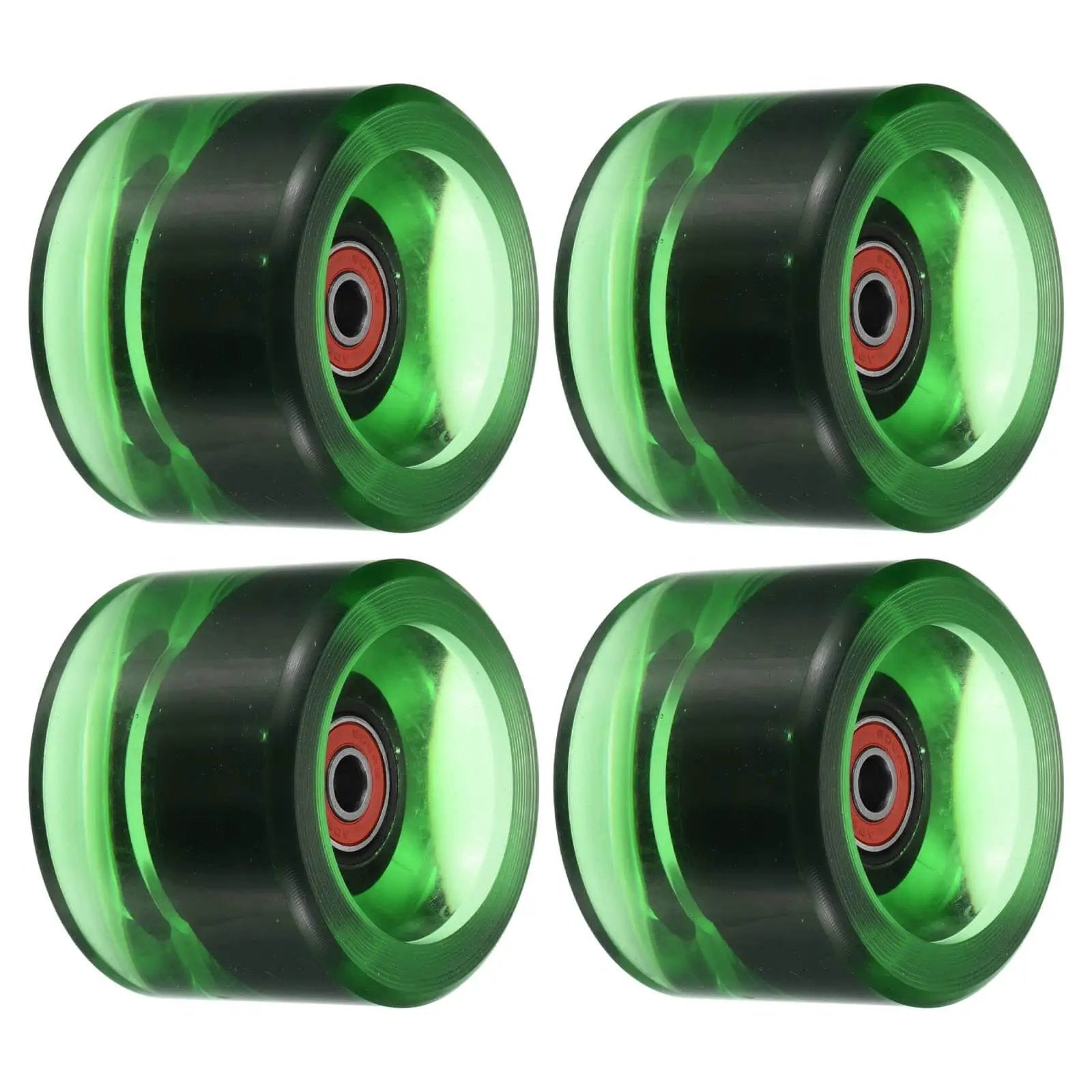 70mm 78A Longboard Wheels With Red ABEC 9 Bearings 4 Pack Street Cruiser Wheels For Skateboards PU Wheel Set Green