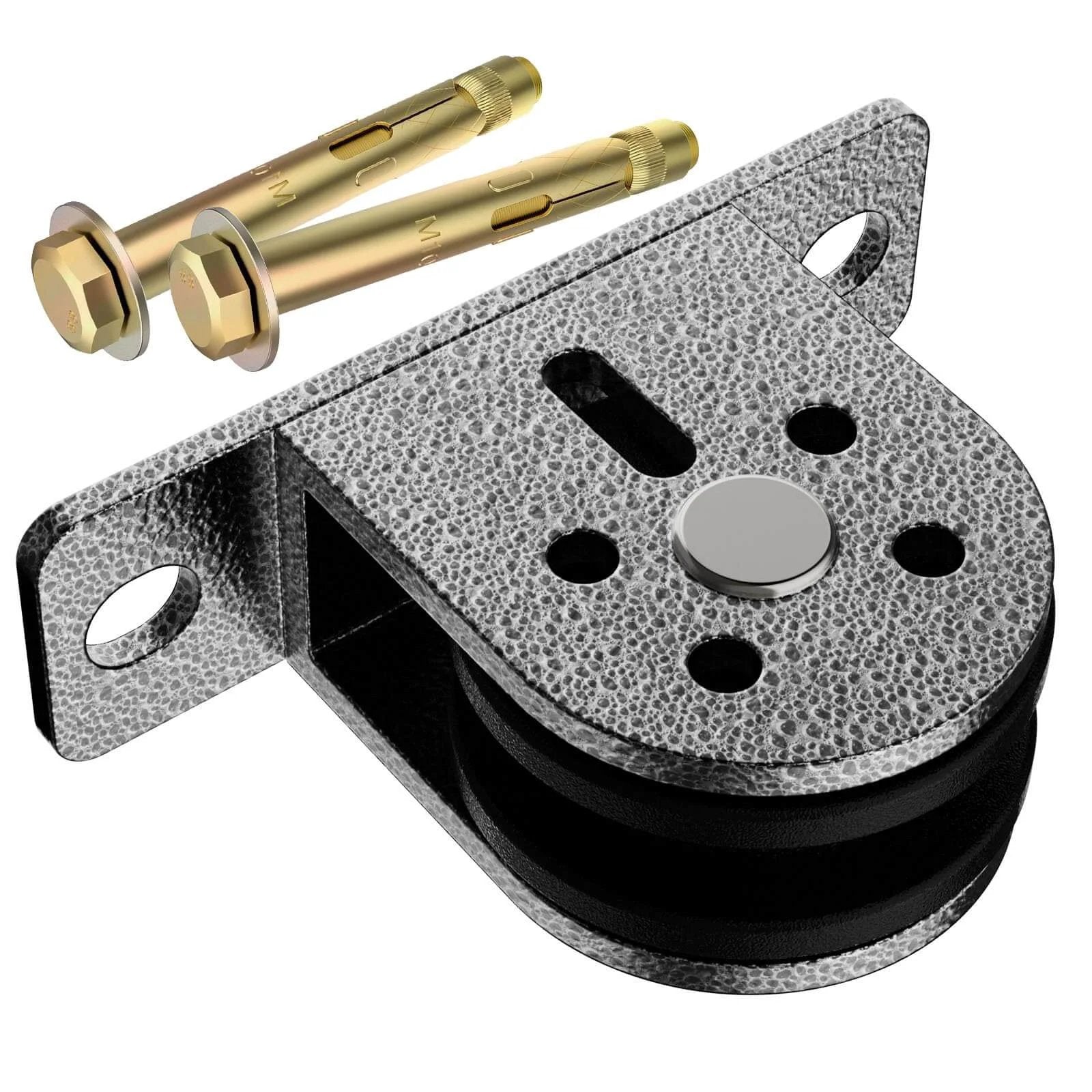 Cable Rope Bearing Pulley Wheel, Wall-Mounted Fixed Pulley Weight System for Home Gym, DIY Fitness Equipment
