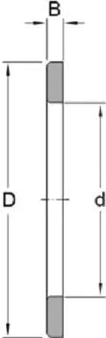GS81207 Cylindrical Roller Thrust Washer 37x62x5.25mm